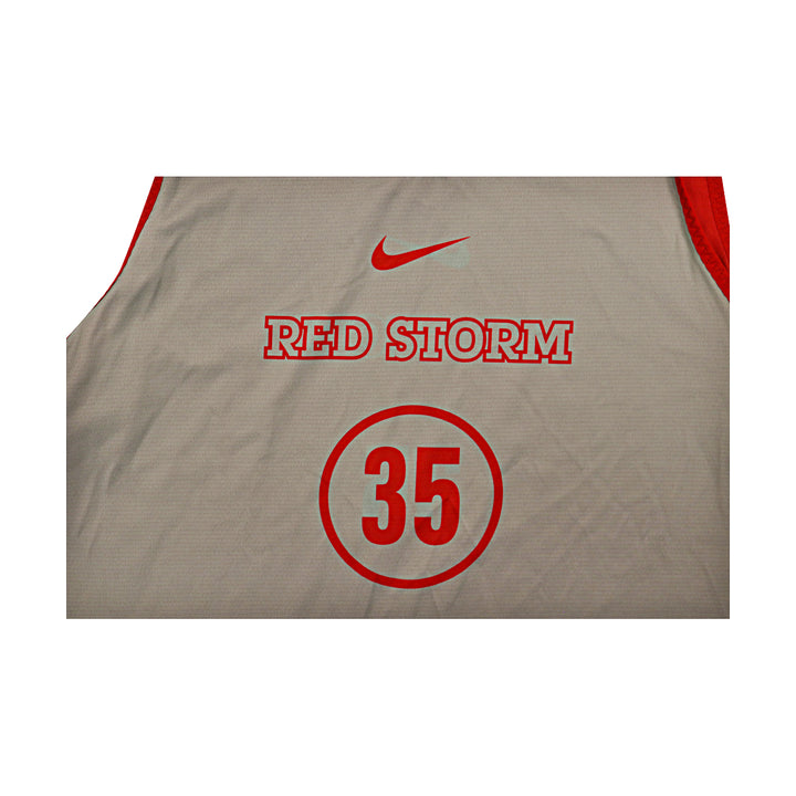 St. John's University Issued Reversible Red/Grey Practice Jersey #35