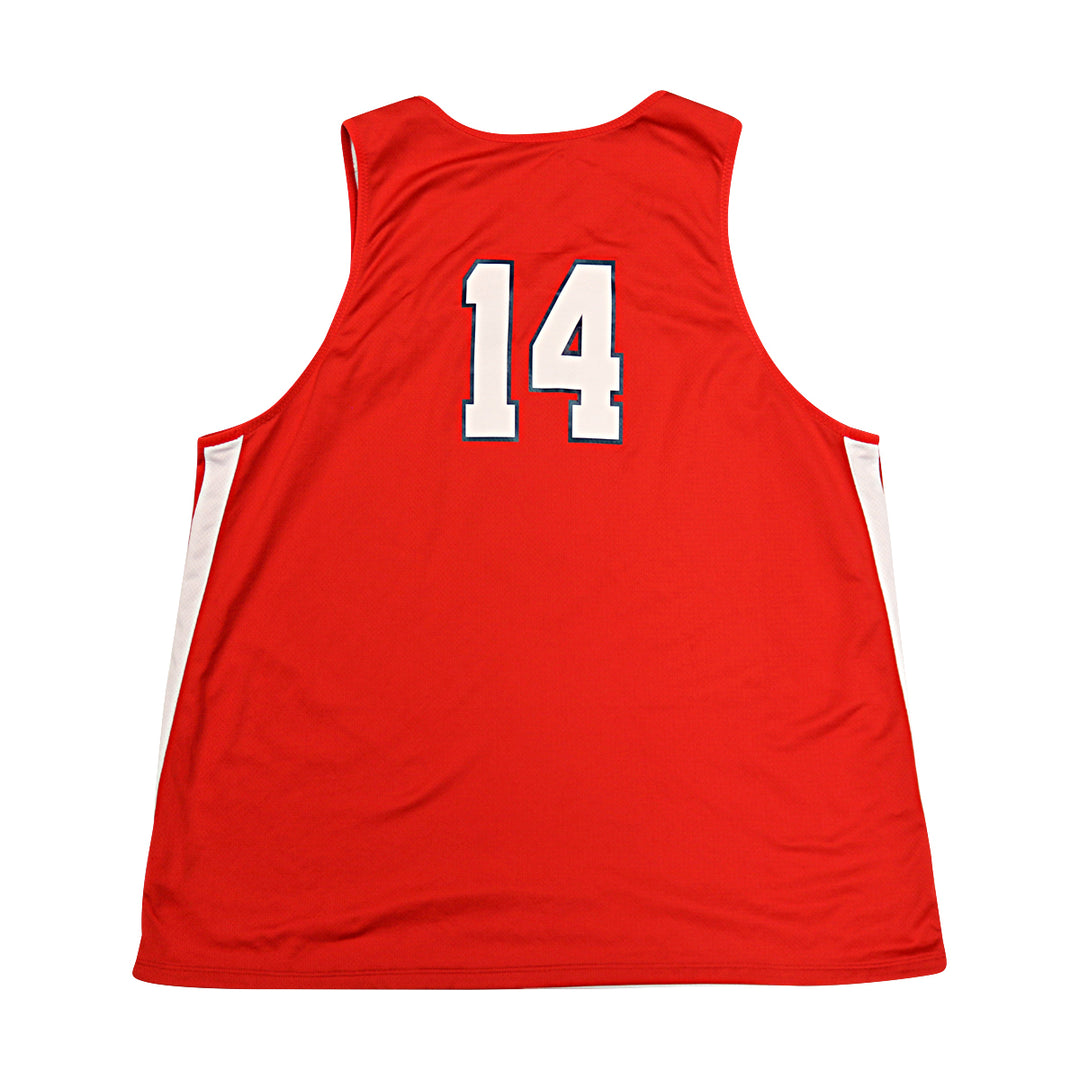 St. John's University Issued Reversible Red/White Practice Jersey #14