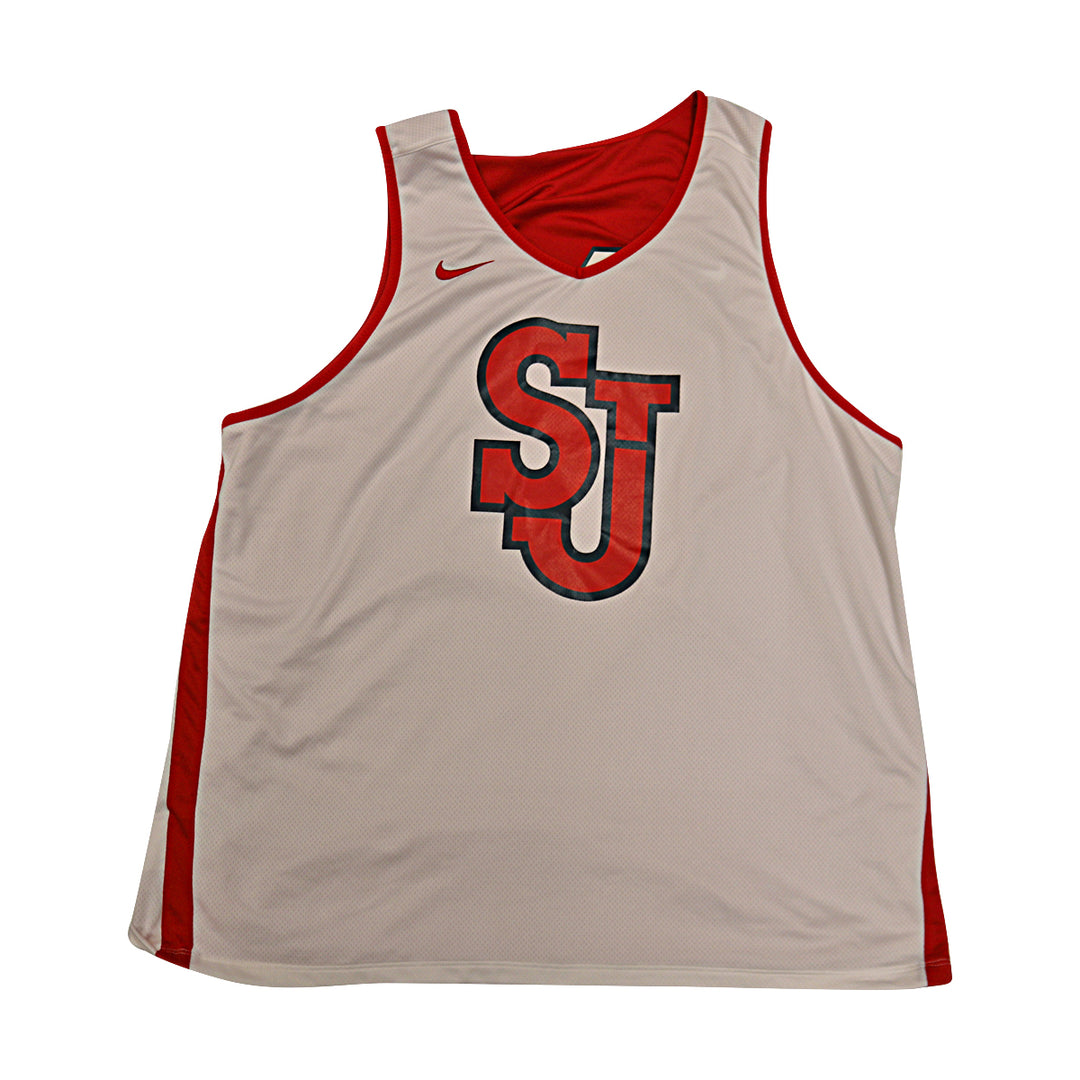 St. John's University Issued Reversible Red/White Practice Jersey #14
