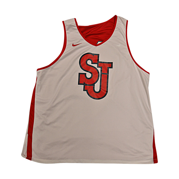St. John's University Issued Reversible Red/White Practice Jersey #14