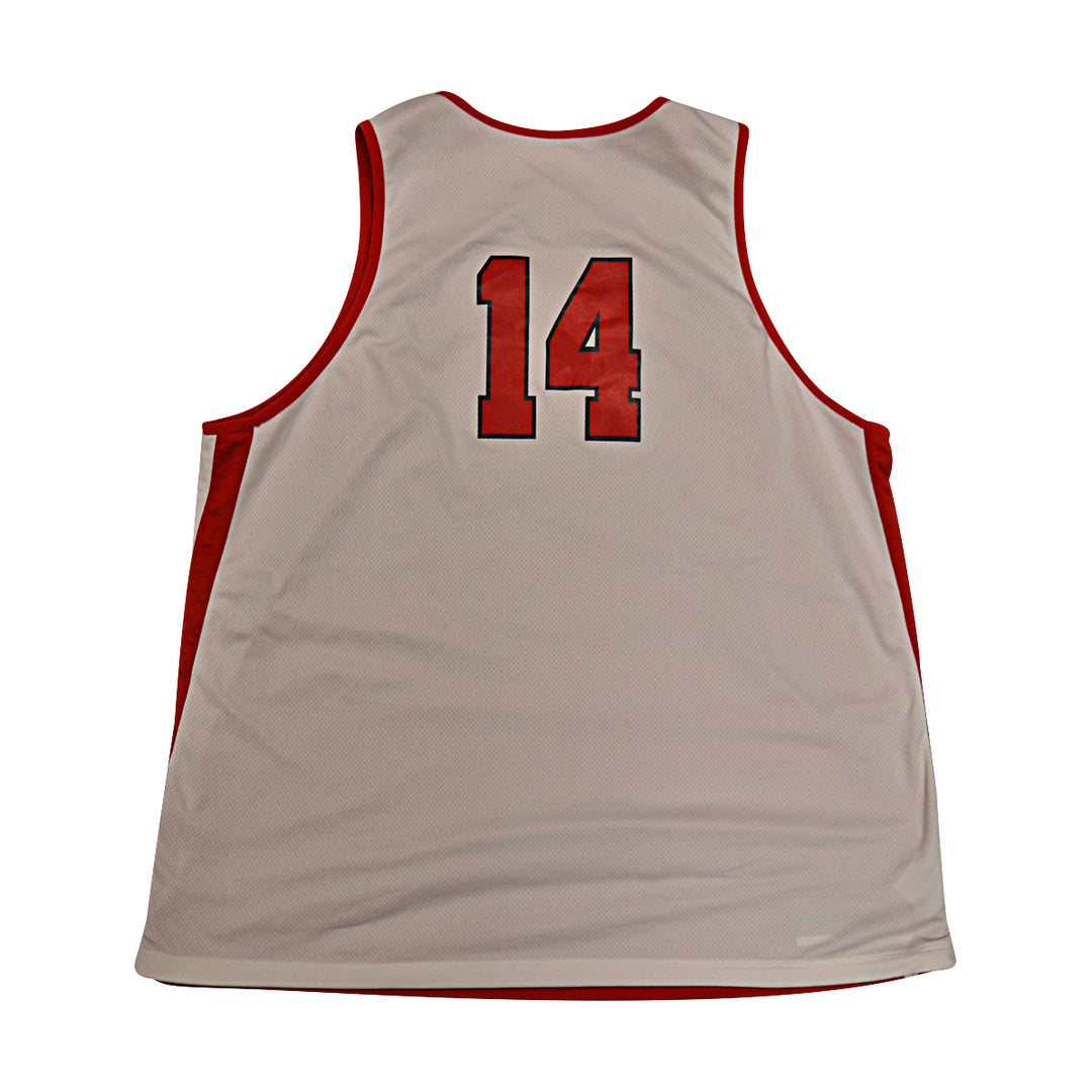 St. John's University Issued Reversible Red/White Practice Jersey #14