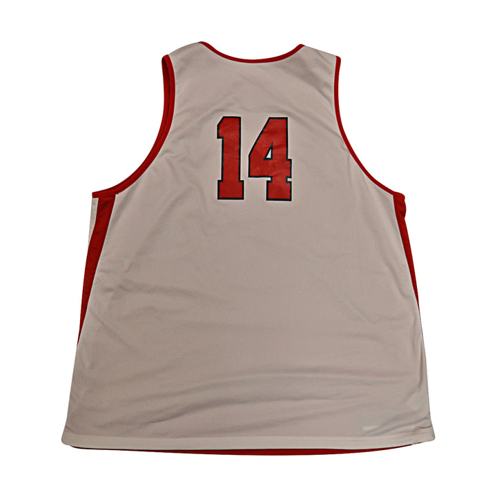 St. John's University Issued Reversible Red/White Practice Jersey #14