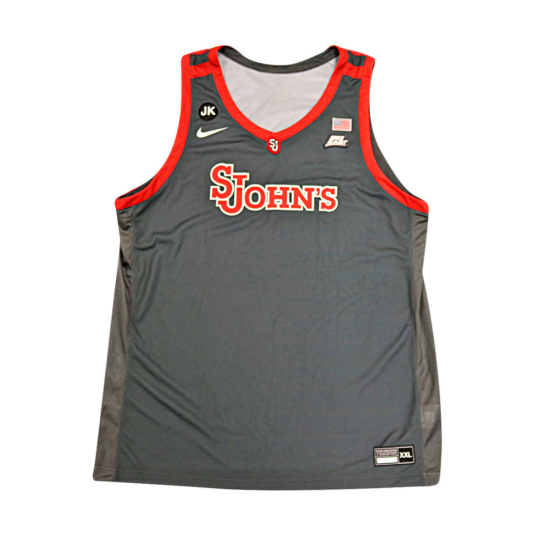 St. John's University Issued Grey Jersey w/ JK, We Are New York Patches
