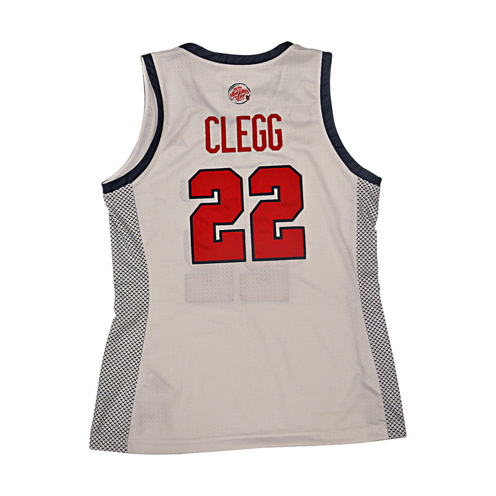 Camree Clegg St. John's University Team Issued White/Navy Alternate Jersey Size M