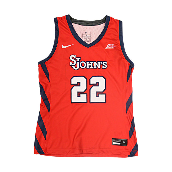 Camree Clegg St. John's University Team Issued Red/Navy Jersey Size M