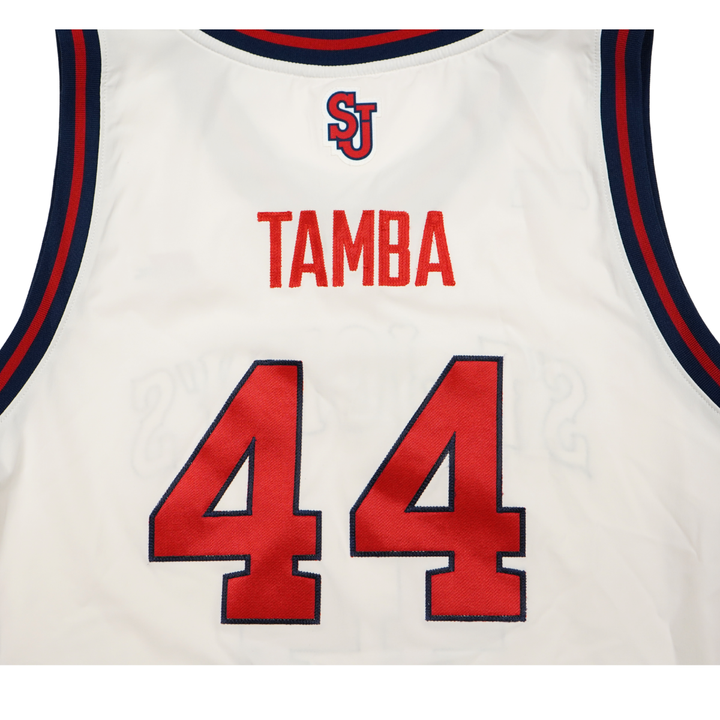Handje Tamba St. John?s University 25-26 Game Used Home Jersey St.Johns LOA