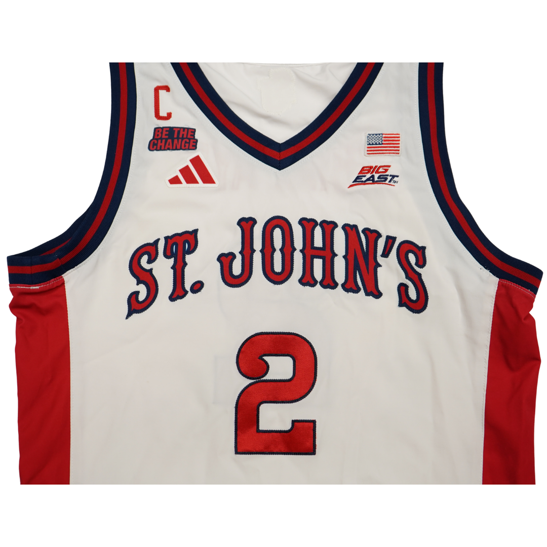 Sadiku Ibine Ayo St. John?s University 25-26 Game Used Home Jersey St.Johns LOA