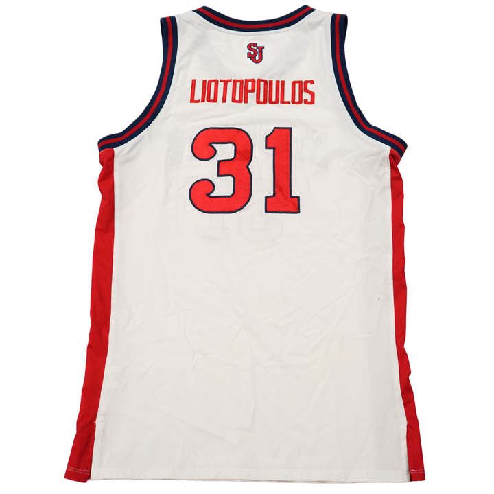 Lefteris Liotopoulos St. John?s University 25-26 Game Used Jersey St.Johns LOA