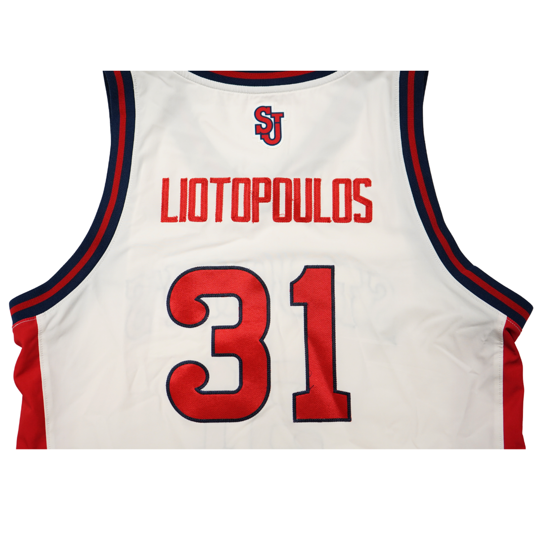Lefteris Liotopoulos St. John?s University 25-26 Game Used Jersey St.Johns LOA