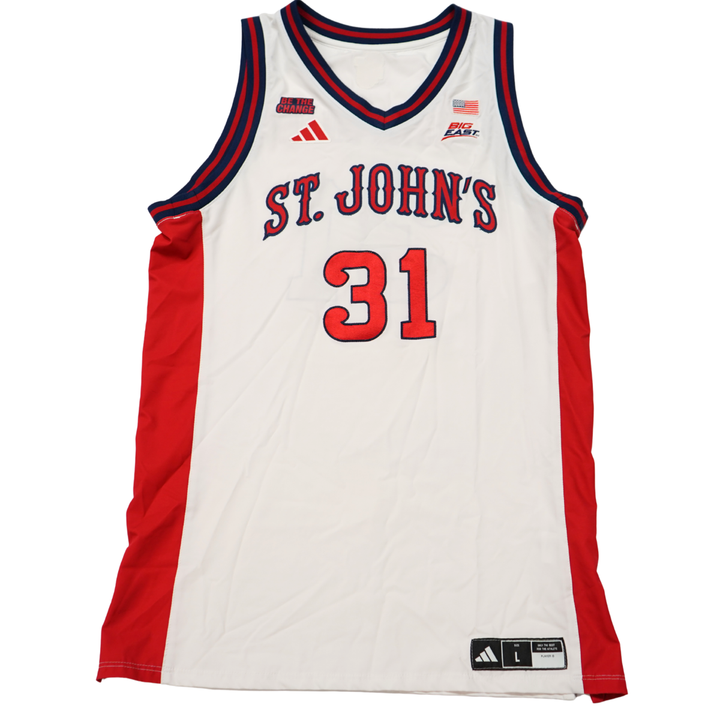 Lefteris Liotopoulos St. John?s University 25-26 Game Used Jersey St.Johns LOA