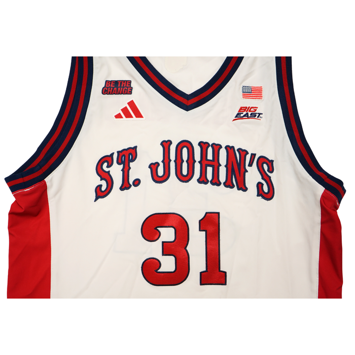 Lefteris Liotopoulos St. John?s University 25-26 Game Used Jersey St.Johns LOA