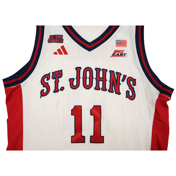 Ian Jackson St. John?s University 25-26 Game Used Home Jersey St.Johns LOA