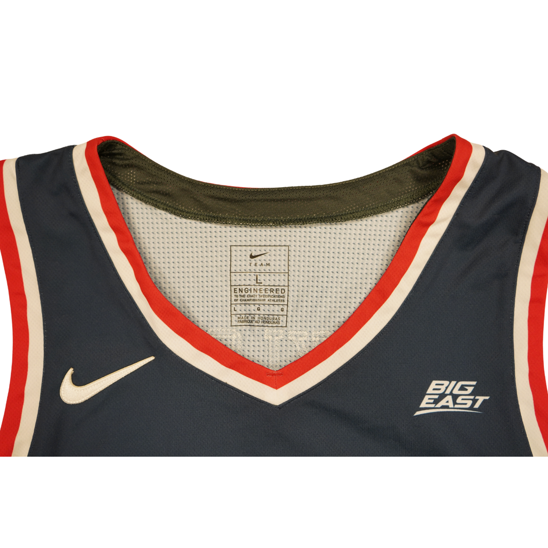 St. John's University 2023-2024 Team Issued Nike Navy Jersey #35 Glenn Taylor 