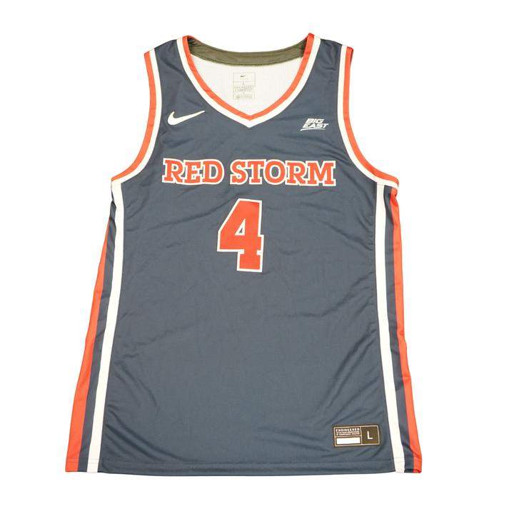 St. John's University 2023-2024 Team Issued Nike Navy Jersey #4 Nahiem Alleyne