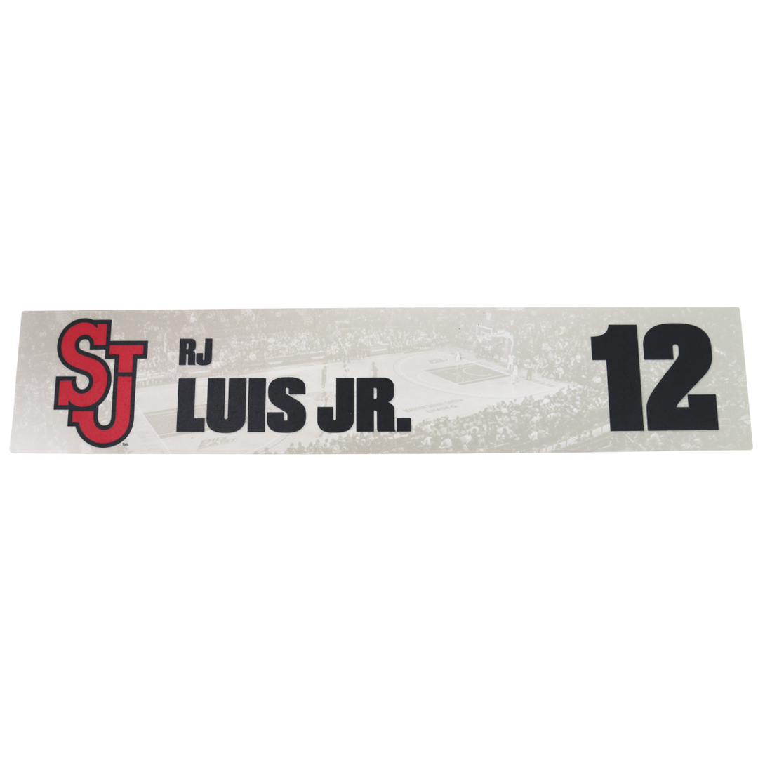 RJ Luis Jr St. John's University 2024-2025 Lockeroom Nameplate