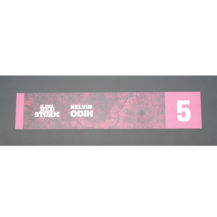 Kelvin Odih #5 St. John's Red Storm 2025-2026 Lockeroom Nameplate