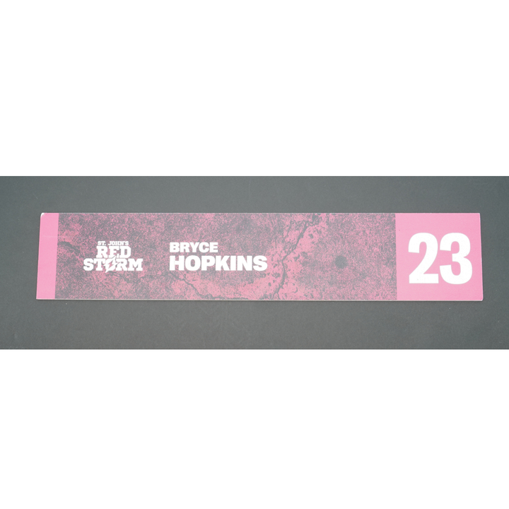 Bryce Hopkins #23 St. John's Red Storm 2025-2026 Lockeroom Nameplate