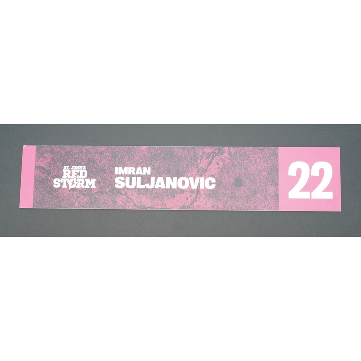 Irman Suljanovic #22 St. John's Red Storm 2025-2026 Lockeroom Nameplate