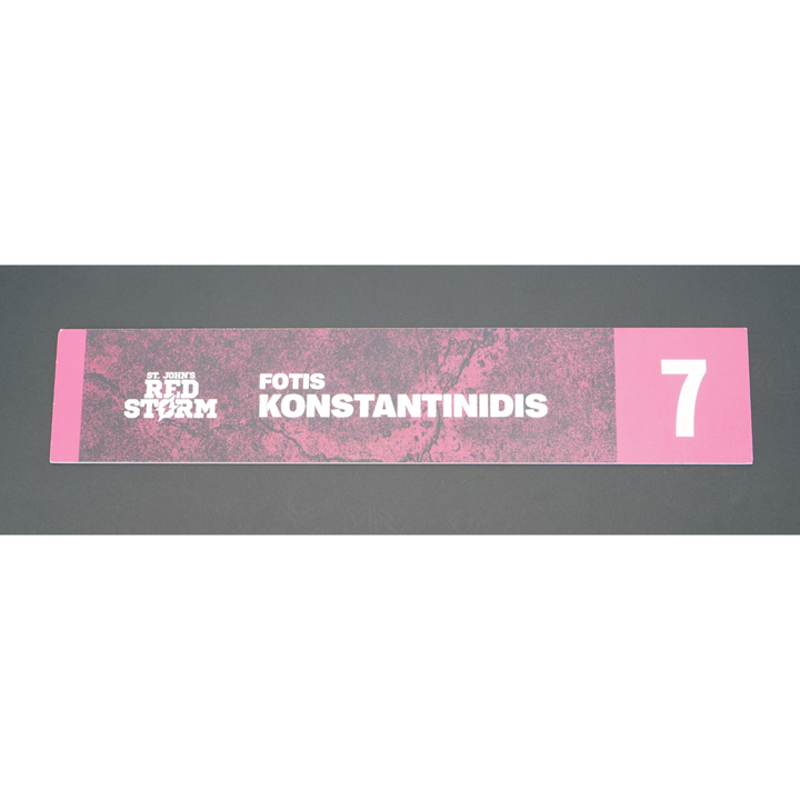Fotis Konstantinidis #7 St. John's Red Storm 2025-2026 Lockeroom Nameplate