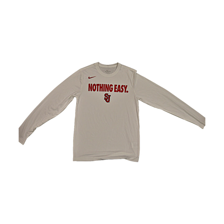 St. John's University Nothing Easy White Long Sleeve T-Shirt