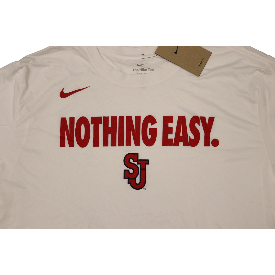 St. John's University Nothing Easy 2025 White Long Sleeve T-Shirt