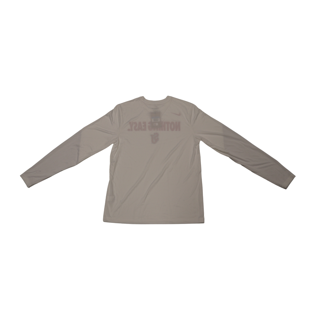 St. John's University Nothing Easy 2025 White Long Sleeve T-Shirt 