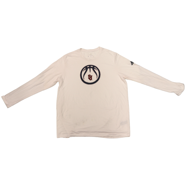 Ruben Prey St. John’s University 2025-2026 Game Used White Warm Up Shirt 1/24/26 vs. Xavier Pitino 900th Win Warm Up 