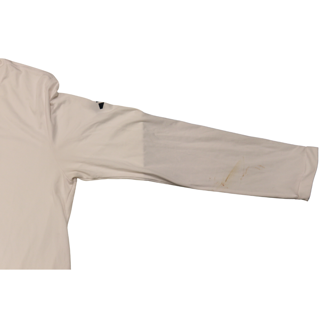 Lefteris Liotopoulos St. John’s University 2025-2026 Game Used White Warm Up Shirt 1/24/26 vs. Xavier Pitino 900th Win Warm Up 