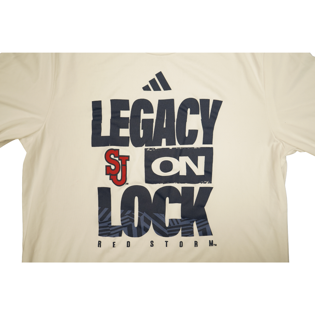St. John's Red Storm 2025-2026 Game Used Legacy On Lock T-Shirt #6 Casper Pohto 