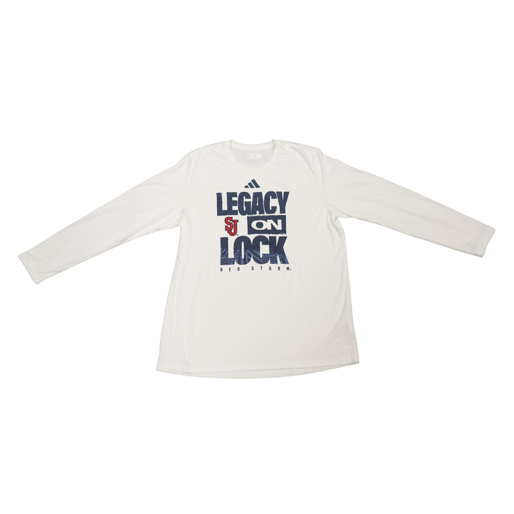 St. John's Red Storm 2025-2026 Game Used Legacy On Lock T-Shirt Irman Suljanovic #22