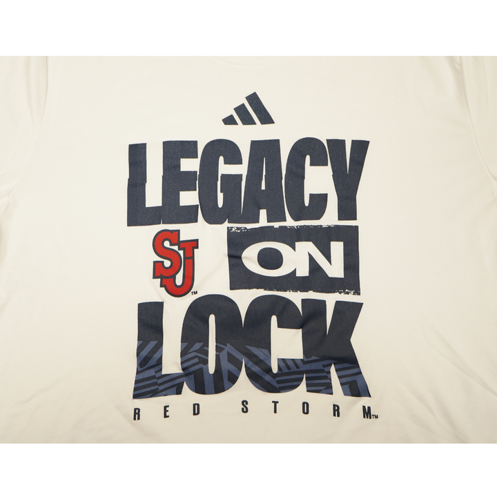 St. John's Red Storm 2025-2026 Game Used Legacy On Lock T-Shirt Oziyah Sellers #4