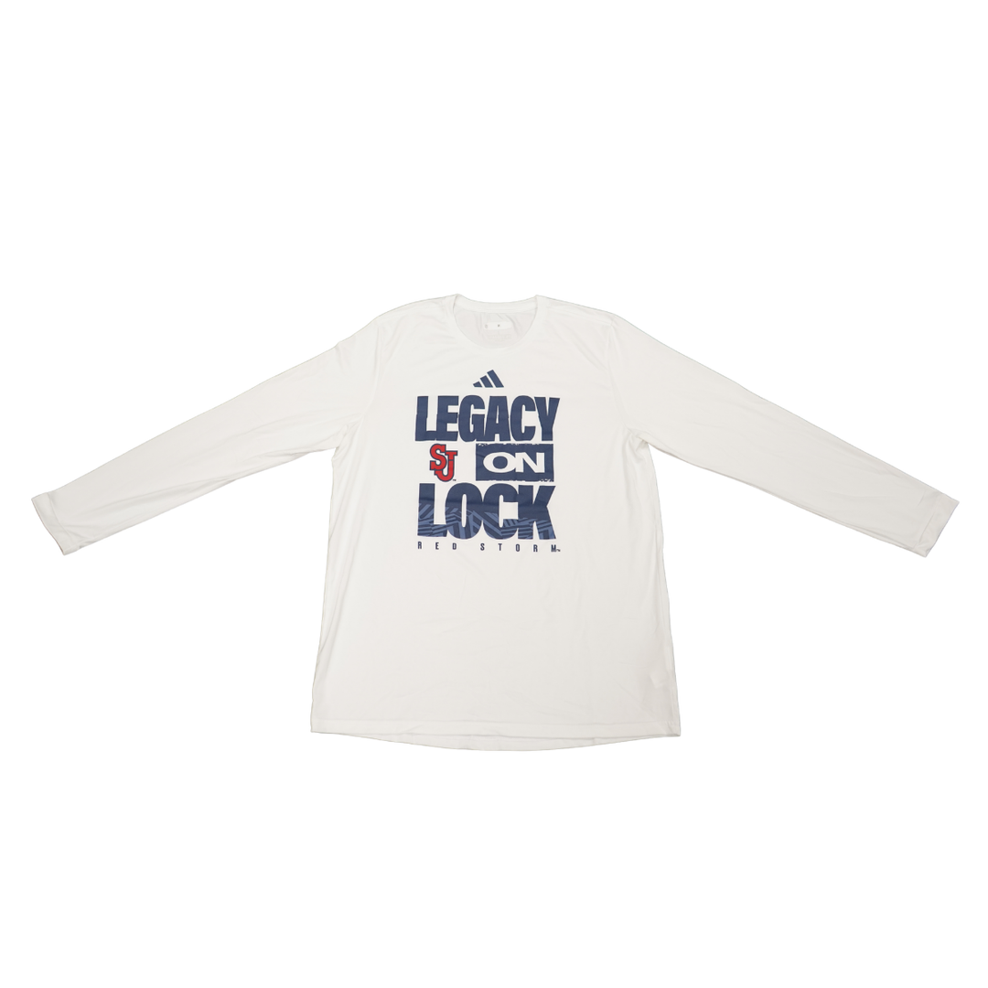 St. John's Red Storm 2025-2026 Game Used Legacy On Lock T-Shirt Lefteris Liotopoulos #31