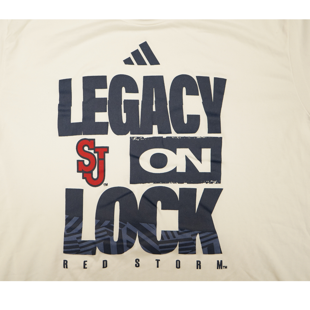 St. John's Red Storm 2025-2026 Game Used Legacy On Lock T-Shirt Kelvin Odih #5
