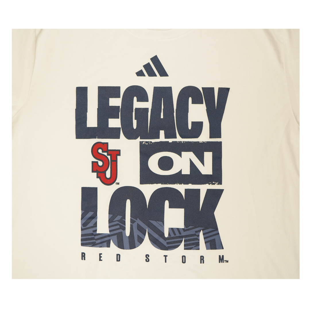 St. John's Red Storm 2025-2026 Game Used Legacy On Lock T-Shirt Dylan Darling #0