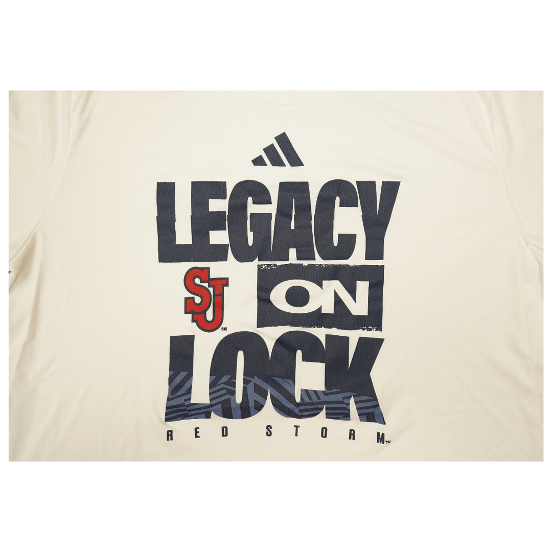 St. John's Red Storm 2025-2026 Game Used Legacy On Lock T-Shirt Bryce Hopkins #23