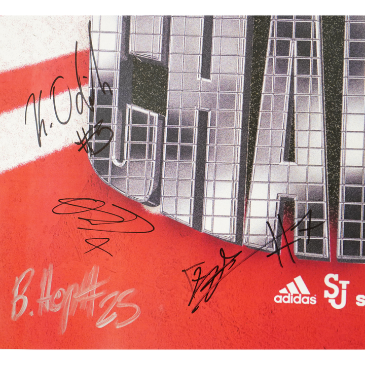 St. John's Team Signed Back2Back Big East Champs 12x19 Poster 15 Autos (CX Auth)