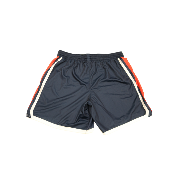 St.John's Team Issued Navy Shorts SJ On Red Stripe 