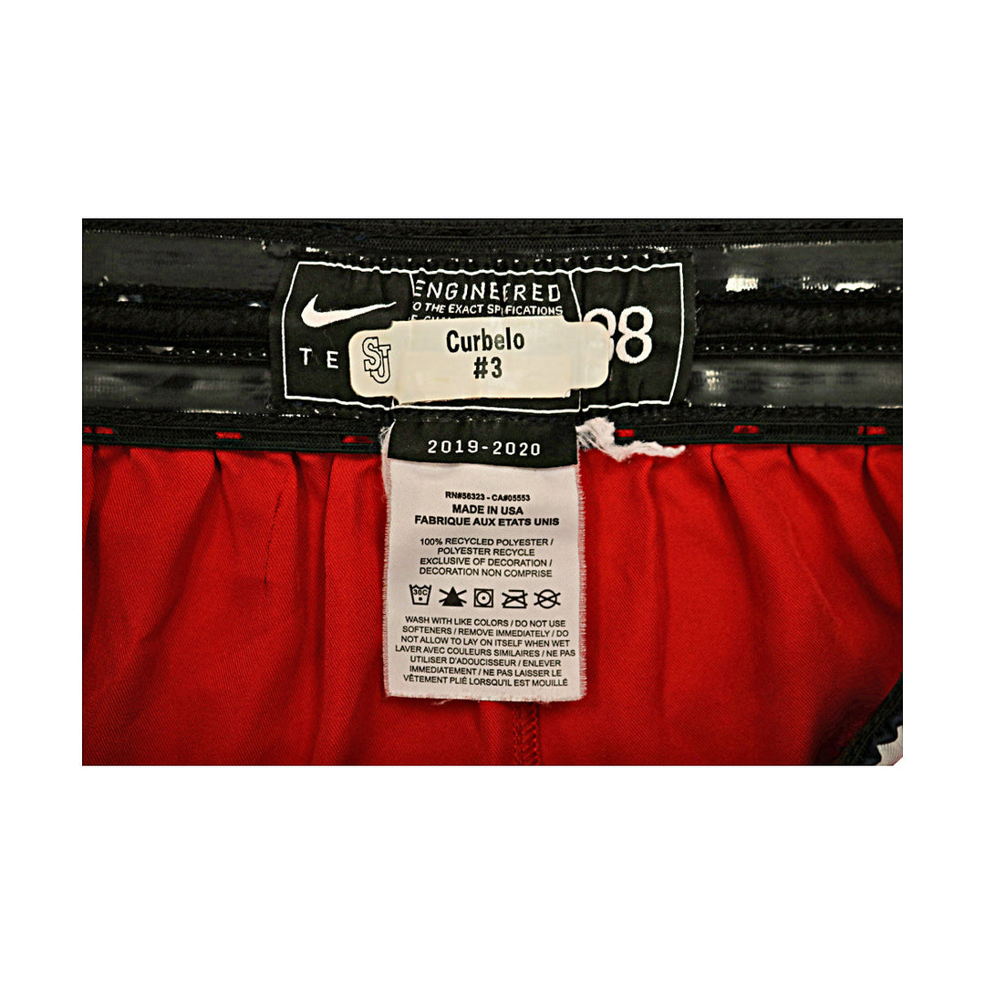 St. John's Team Issued Red Size 38 Shorts #3 Cubello