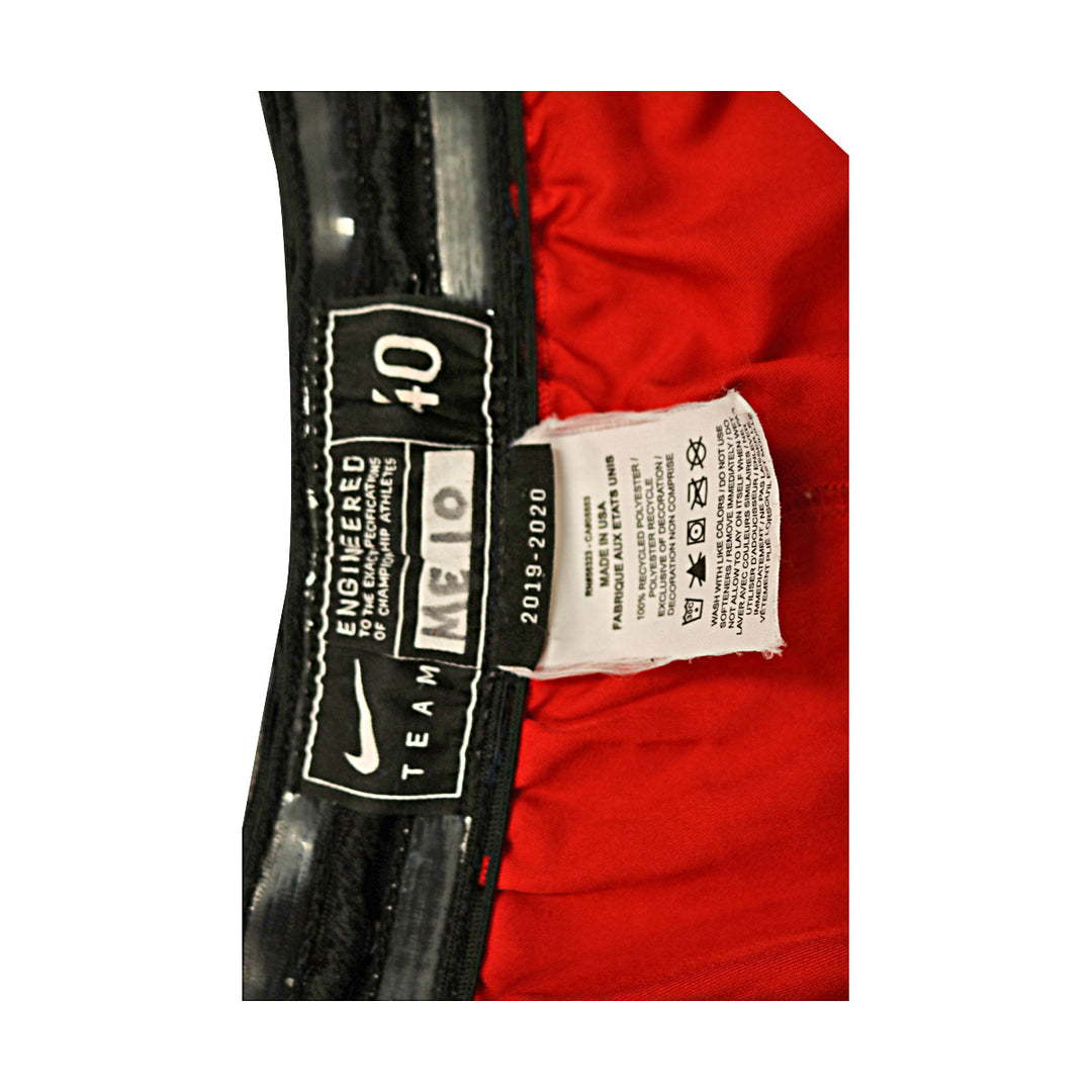 St. John's Team Issued Red Size 40 Shorts #10 Earlington
