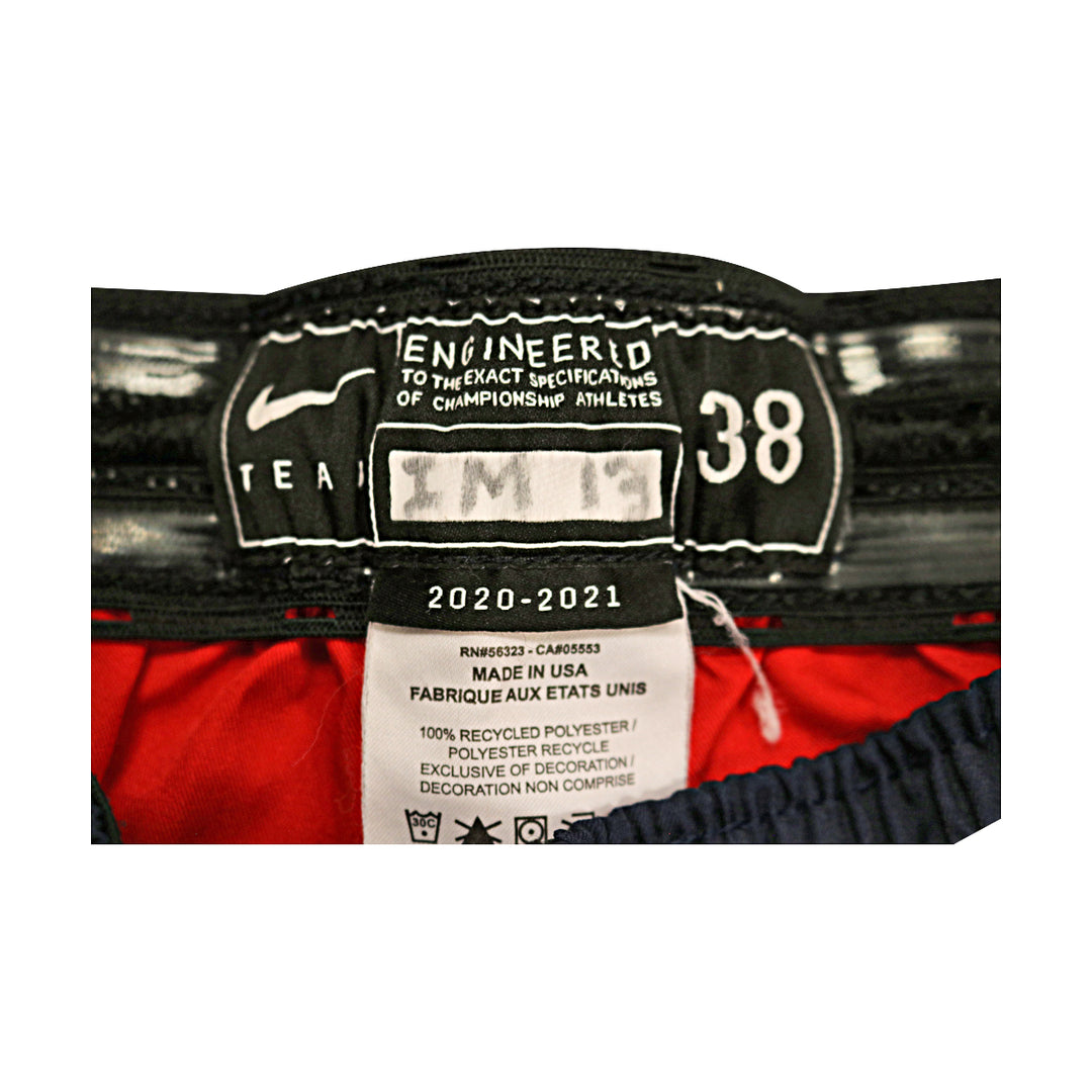 St. John's Team Issued Red Size 38 Shorts #13 Moore