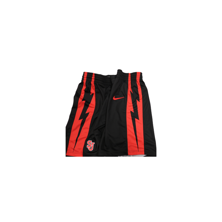St. John's University Team Issued 24-25 Black/Red Shorts