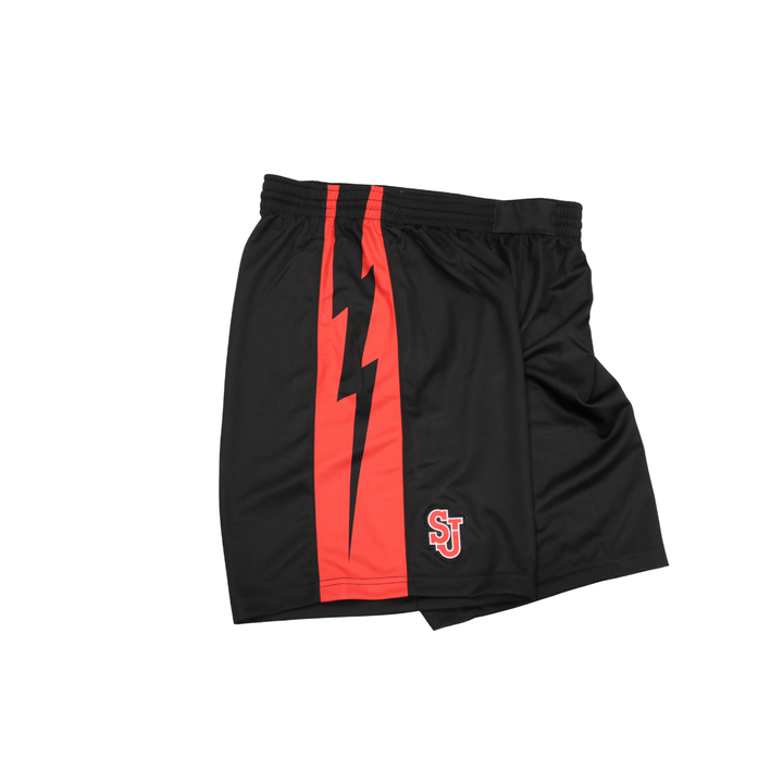 St. John's University Team Issued 24-25 Black/Red Shorts