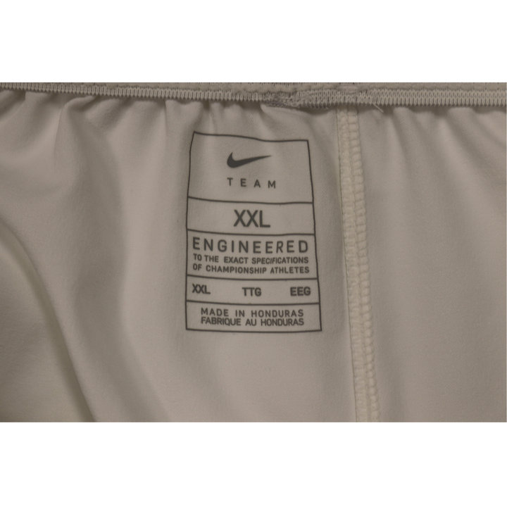 St. John's University Team Issued 22-23 White Retro Shorts Thunderbird Logo