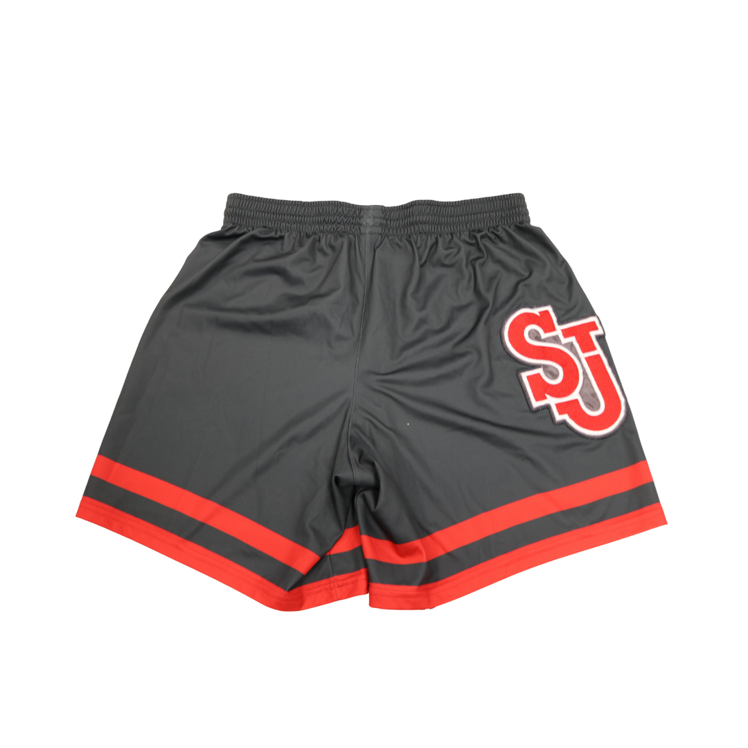 St. John's University Team Issued Alternate Grey 20-21 Shorts #5 Addae-Wusu