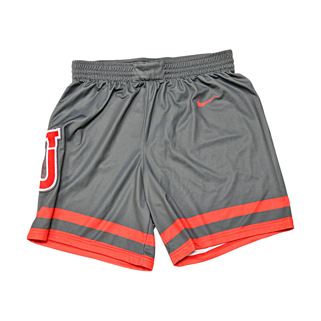 St. John's University Team Issued Grey Shorts SJ Right Patch #2 Sadiku Ayo