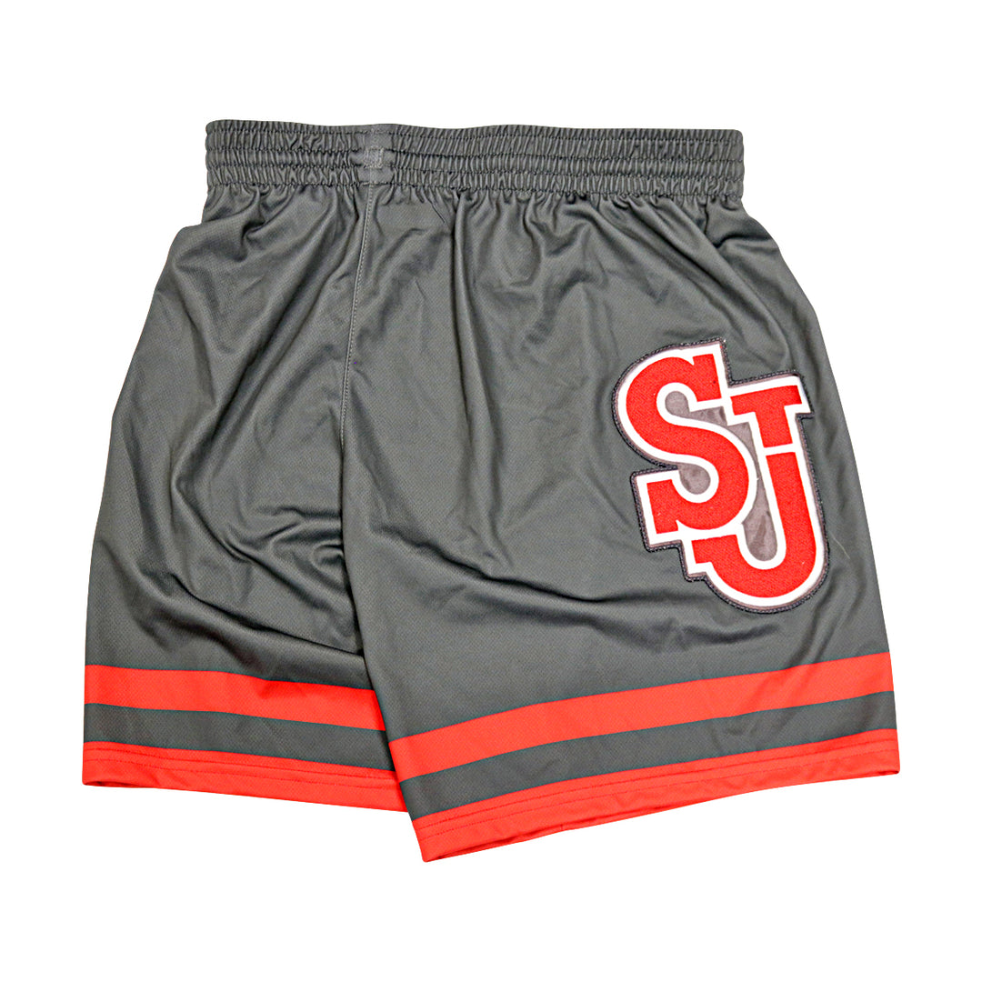 St. John's University Team Issued Alternate Grey Shorts #0 Posh Alexander