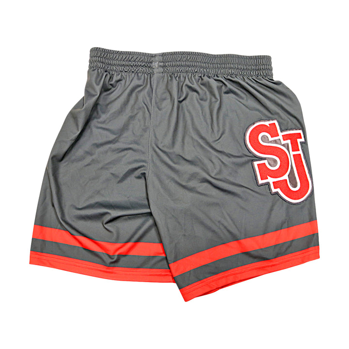 St. John's University Team Issued Alternate Grey Shorts #1 Josh Roberts
