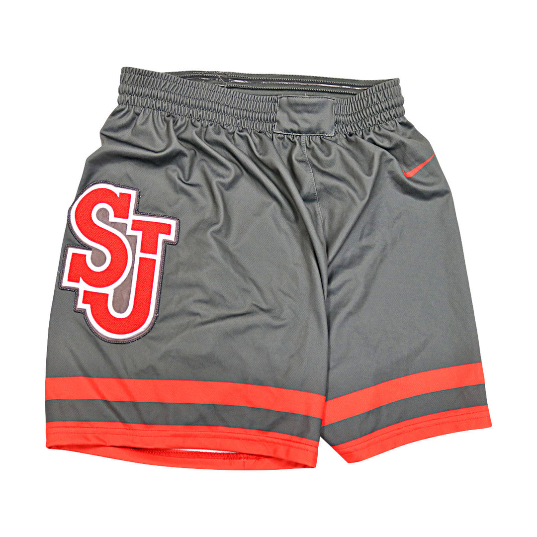 St. John's University Team Issued 20-21 Alternate Grey Shorts - #4 