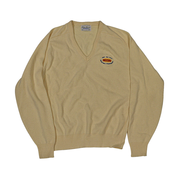 St. John's University 1983 Big East Champions Cream Sweater Size L
