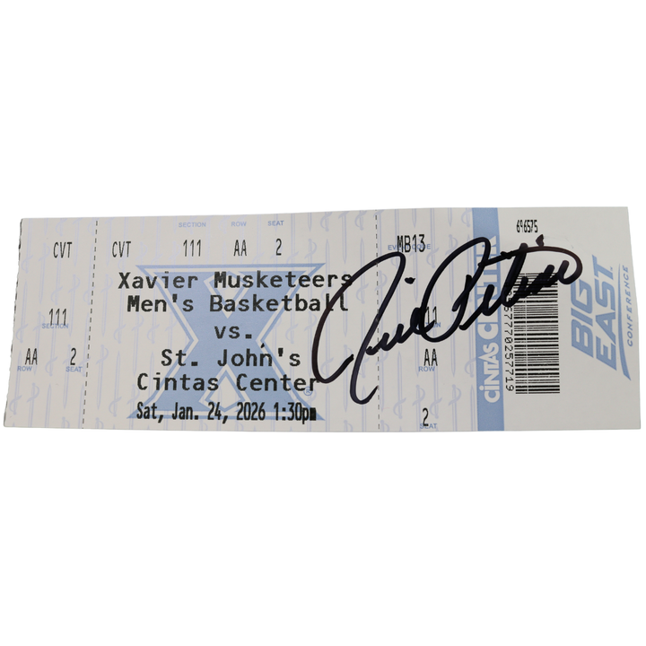 Rick Pitino St. John's University Autographed Ticket Stub vs Xavier 1/24/26 from 900th Win